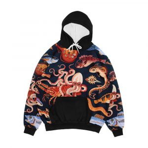 Pompeii Marine Mosaic Men's All-Over-Print Hoodie