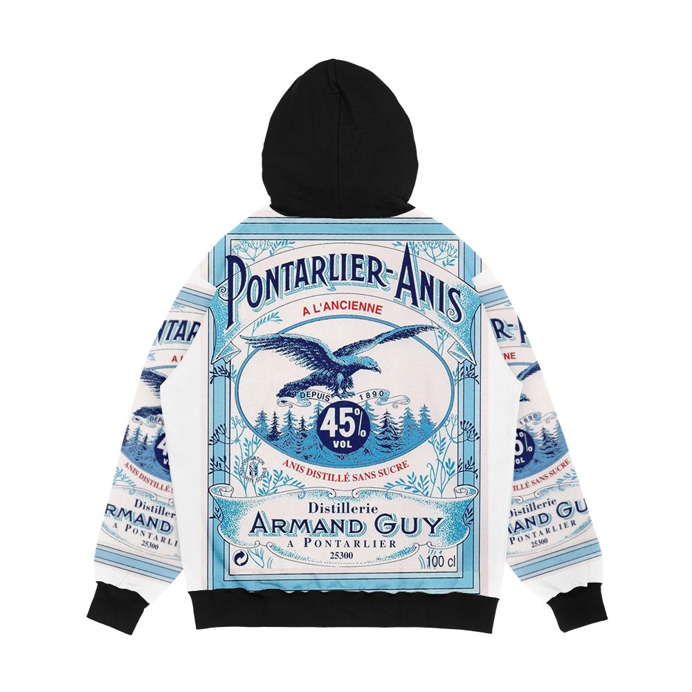 Pontarlier Anise Men's All-Over-Print Hoodie - Image 2