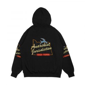Alternative view of Portland Anarchist Jurisdiction Oregon Men's All-Over-Print Hoodie