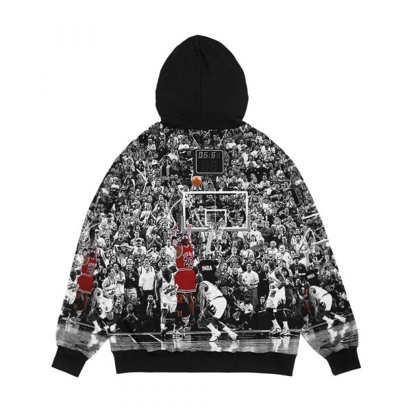Poster Michael Jordan Chicago Bulls Last Shot Men's All-Over-Print Hoodie - Image 2