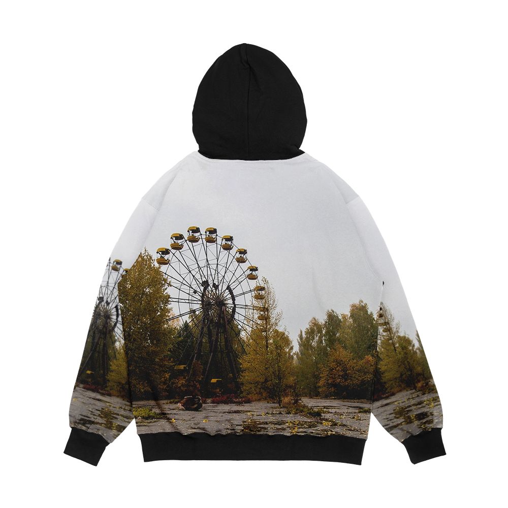 Pripyat Chernobyl Ferris Wheel Men's All-Over-Print Hoodie - Image 2