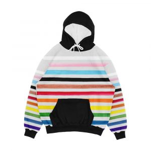 Progress Pride Stripes Men's All-Over-Print Hoodie