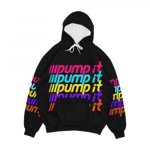 Pump It Men's All-Over-Print Hoodie