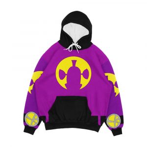 Purple And Yellow Forever Larryboy Homage Men's All-Over-Print Hoodie