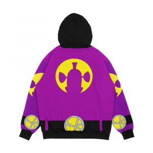 Alternative view of Purple And Yellow Forever Larryboy Homage Men's All-Over-Print Hoodie