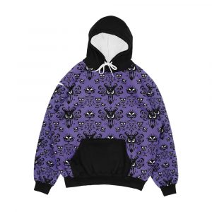 Purple Haunted Mansion Wallpaper Men's All-Over-Print Hoodie