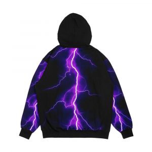 Alternative view of Purple Thunder Men's All-Over-Print Hoodie