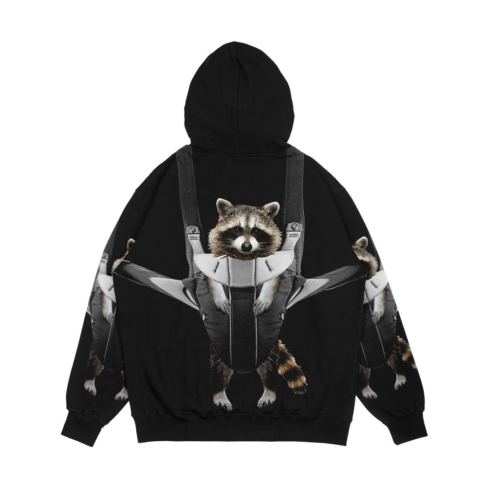 Raccoon Whisperer Men's All-Over-Print Hoodie - Image 2