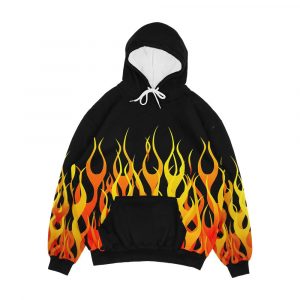Racing Flames Men's All-Over-Print Hoodie