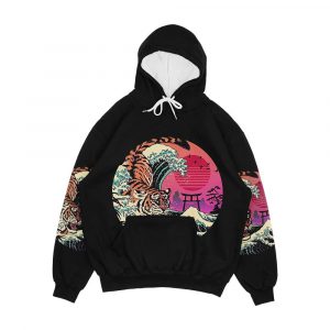Rad Tiger Wave Men's All-Over-Print Hoodie