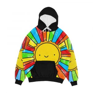 Radiate Positivity Men's All-Over-Print Hoodie