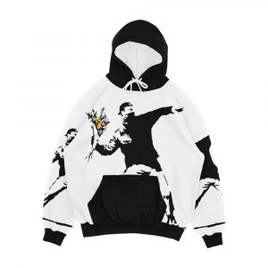 Rage Flower Bomber Stencil Men's All-Over-Print Hoodie