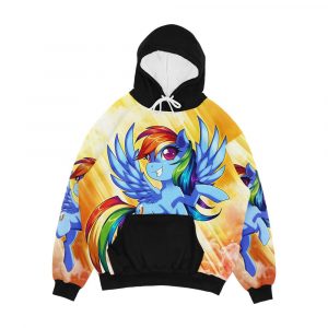 Rainbow Dash Men's All-Over-Print Hoodie