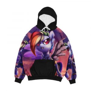 Rainbow Dash Sombra War Timeline Men's All-Over-Print Hoodie