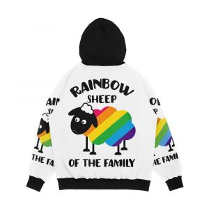 Alternative view of Rainbow Sheep Of The Family Lgbt Pride Men's All-Over-Print Hoodie