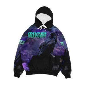 Raven House Men's All-Over-Print Hoodie