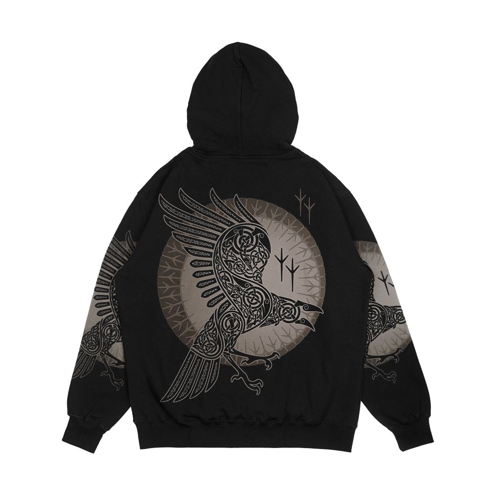 Raven Men's All-Over-Print Hoodie - Image 2