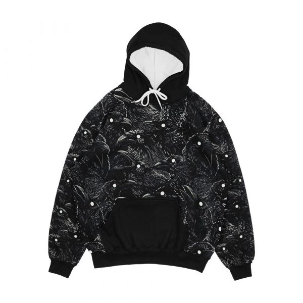 Raven Pattern 2 Men's All-Over-Print Hoodie