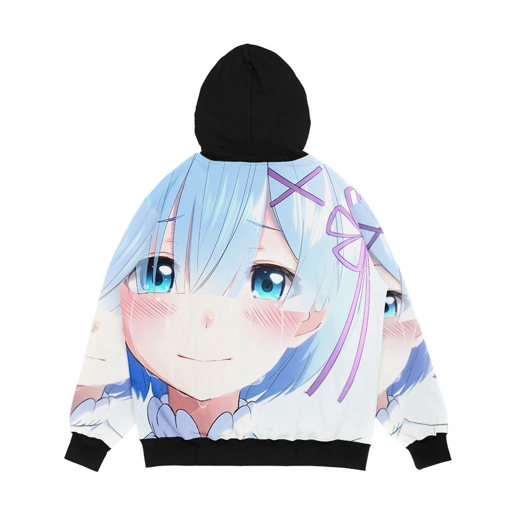 Re Zero Rem Men's All-Over-Print Hoodie - Image 2