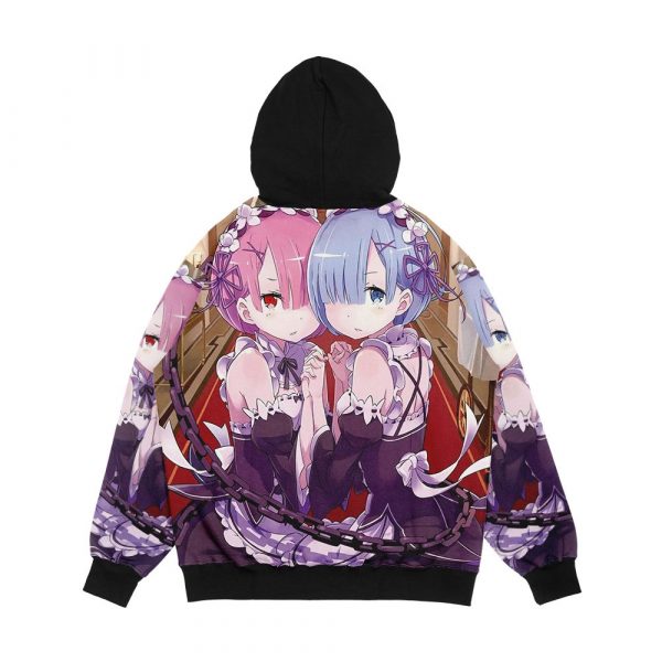 Rem And Ram Men's All-Over-Print Hoodie - Image 2
