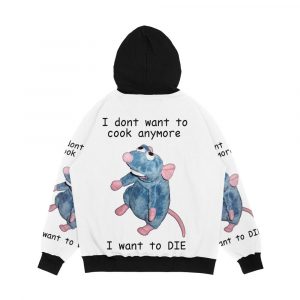 Alternative view of Remy Doesn T Want To Cook Anymore Men's All-Over-Print Hoodie