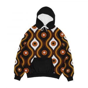 Retro 1970 s Style Seventies Vintage Pattern Men's All-Over-Print Hoodie