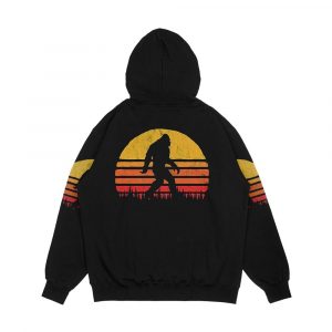 Alternative view of Retro Bigfoot Silhouette Sun Vintage Believe Men's All-Over-Print Hoodie