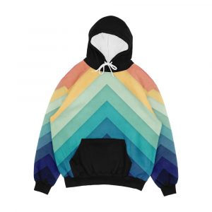 Retro Chevrons 002 Men's All-Over-Print Hoodie