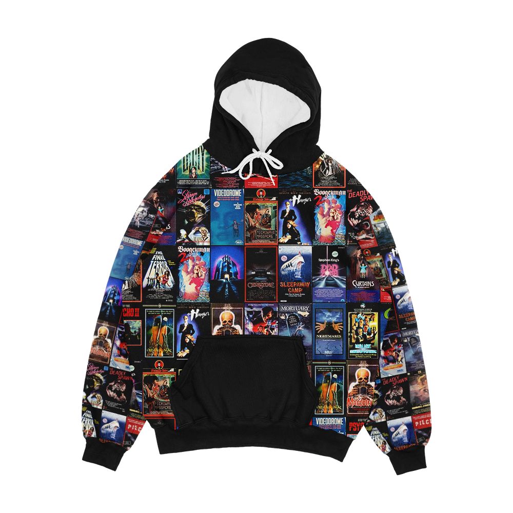 Retro Horror Vhs Artwork 1983 Men's All-Over-Print Hoodie