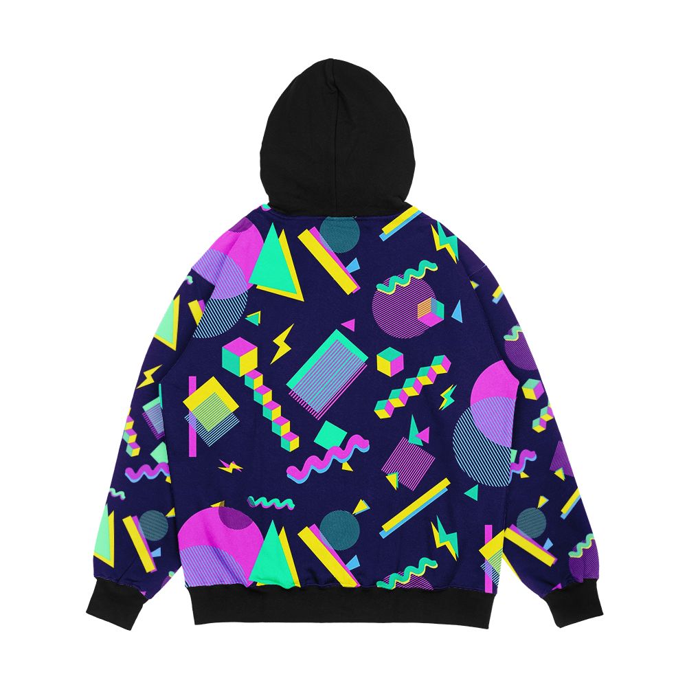 Retro Throwback Bowling Alley Chic Men's All-Over-Print Hoodie - Image 2