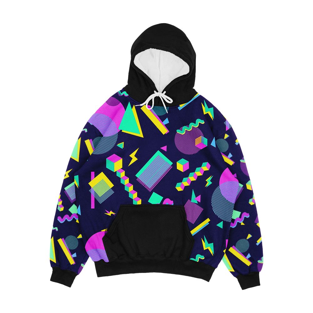 Retro Throwback Bowling Alley Chic Men's All-Over-Print Hoodie
