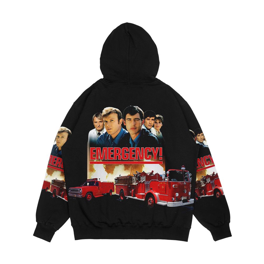 Retro Vintage 70S Medical Drama Emergency Tribute Men's All-Over-Print Hoodie - Image 2