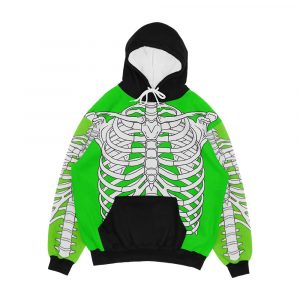 Rib Cage Greenscreen Funny Design For Homeoffice Videoconference Men's All-Over-Print Hoodie