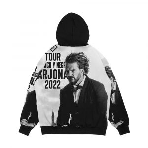 Alternative view of Ricardo Arjona Blanco Y Negro Tour Men's All-Over-Print Hoodie