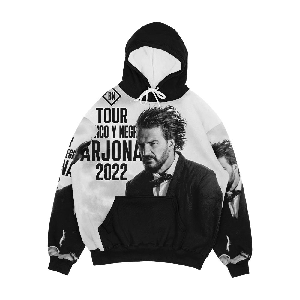 Ricardo Arjona Blanco Y Negro Tour Men's All-Over-Print Hoodie
