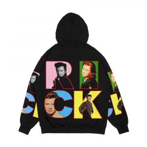 Alternative view of Rick Astley Pop Art Rick Men's All-Over-Print Hoodie