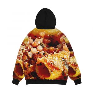 Alternative view of Rigatoni With Bolognese Sauce Men's All-Over-Print Hoodie