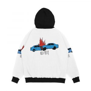 Alternative view of Rilo Kiley Car Crash Men's All-Over-Print Hoodie