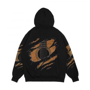 Alternative view of Rip Guitar Version 1 Men's All-Over-Print Hoodie
