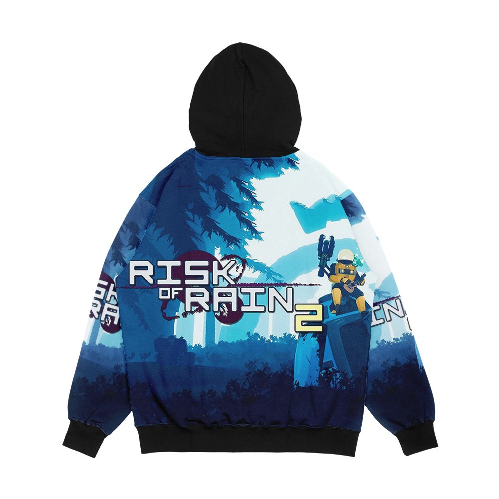 Risk Men's All-Over-Print Hoodie - Image 2