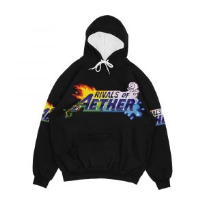 Rivals Of Aether Logo Pixel Print Men's All-Over-Print Hoodie