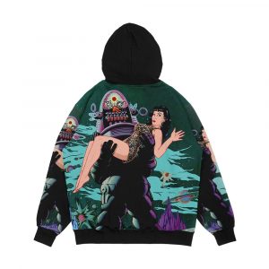 Alternative view of Robby And Bettie Men's All-Over-Print Hoodie
