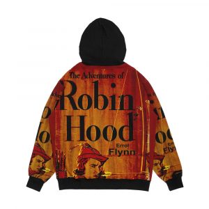 Alternative view of Robin Hood' Vintage Rare Movie Poster Print Men's All-Over-Print Hoodie