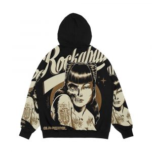 Alternative view of Rockabilly Girl Men's All-Over-Print Hoodie
