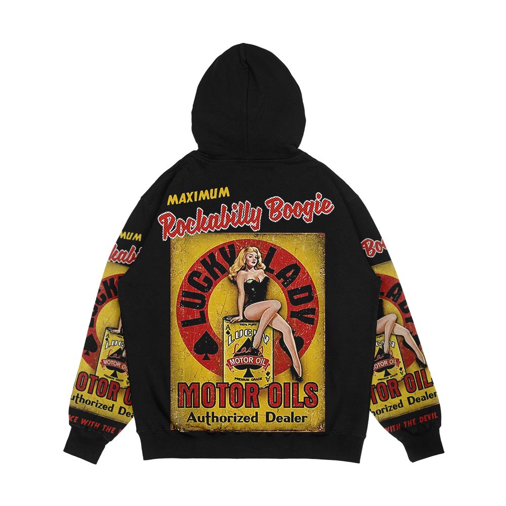 Rockabilly Men's All-Over-Print Hoodie - Image 2