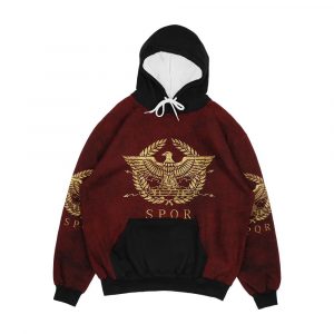 Roman Empire Emblem Vintage Gold Men's All-Over-Print Hoodie