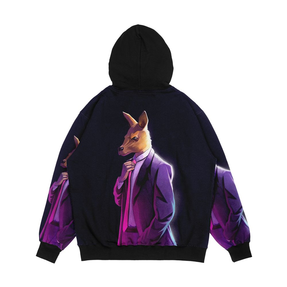 Roo In Suit Atheism Is Unstoppable Logo Men's All-Over-Print Hoodie - Image 2