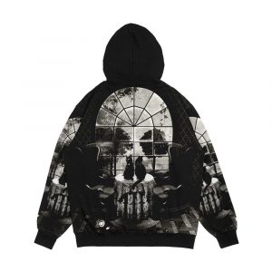 Alternative view of Room Skull Men's All-Over-Print Hoodie