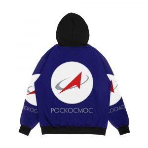 Alternative view of Roscosmos State Corporation Men's All-Over-Print Hoodie