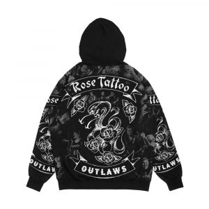 Alternative view of Rose Tattoo Blimbing Outlaws Men's All-Over-Print Hoodie